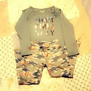 Camoflouge girls outfit